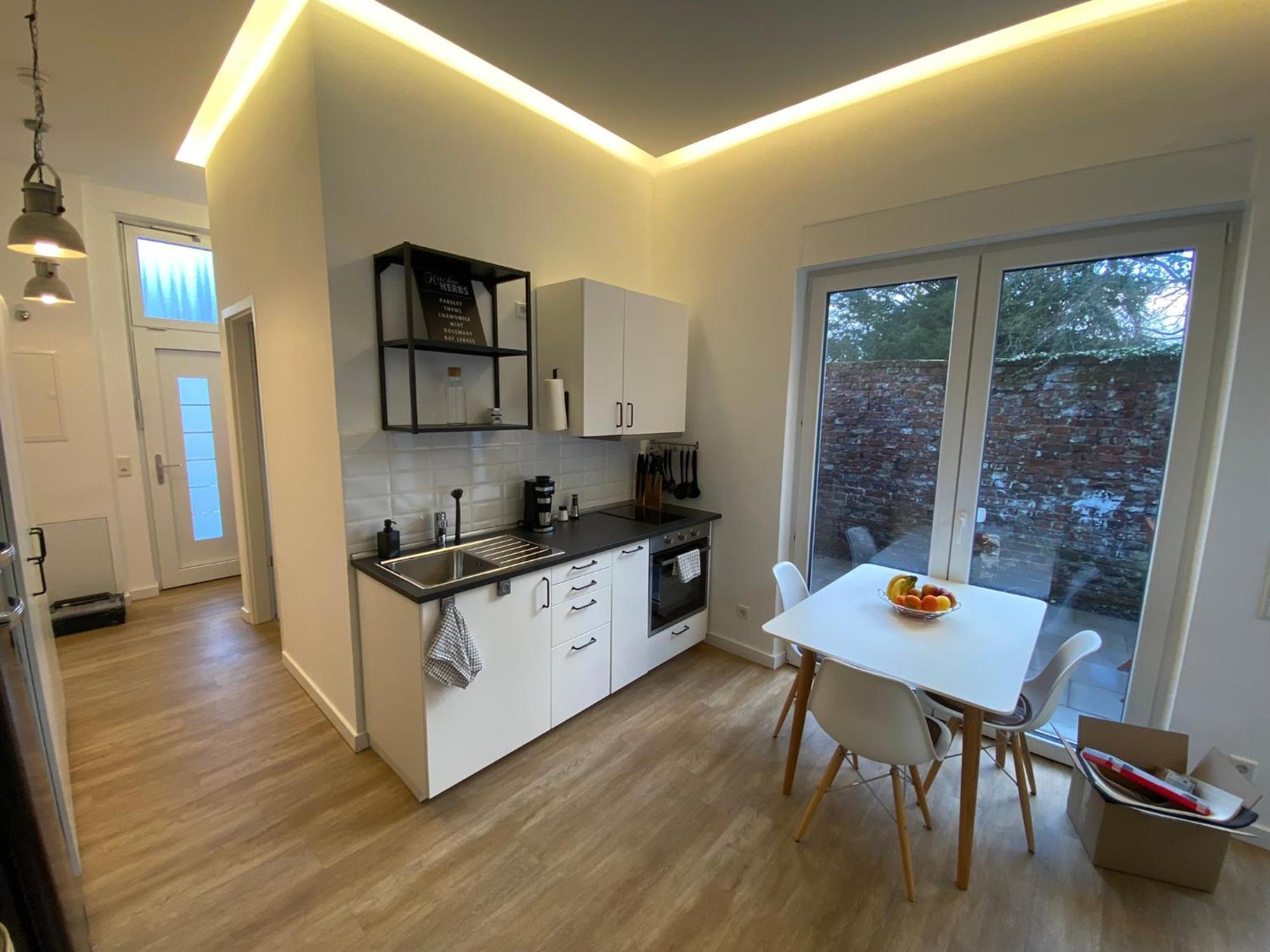 Schoene, Moderne Wohnung Mit Grosszuegiger Terasse Essen Zewnętrze zdjęcie