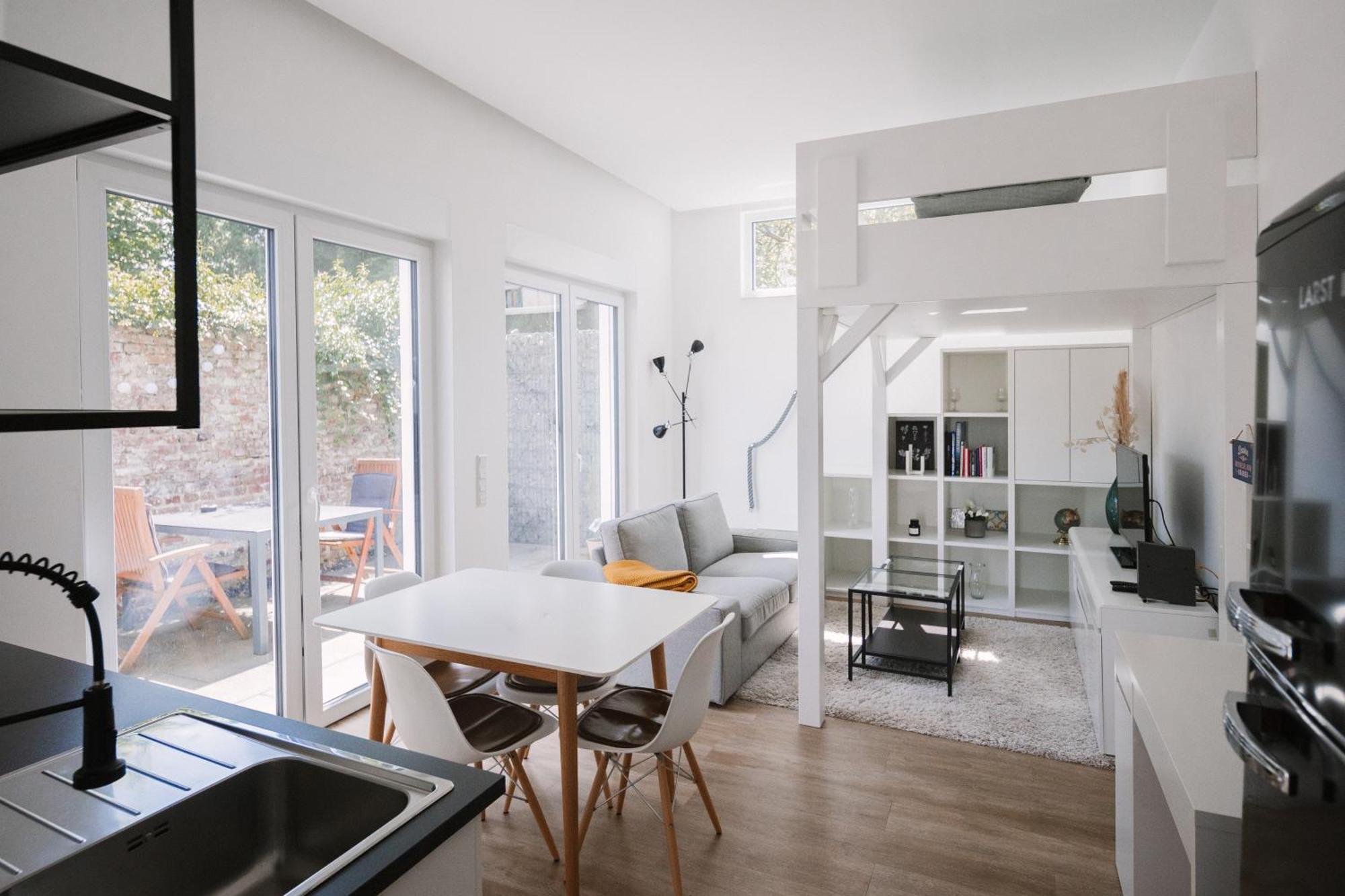 Schoene, Moderne Wohnung Mit Grosszuegiger Terasse Essen Zewnętrze zdjęcie